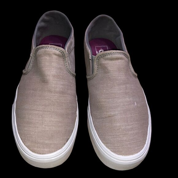 Vans slip on khaki color size 8.5 - Picture 4 of 9